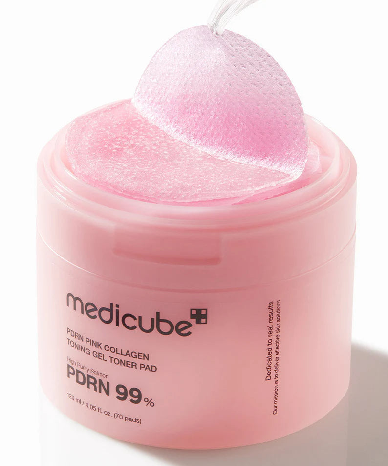 MEDICUBE PDRN Pink Collagen Toning Gel Toner Pad 70pads