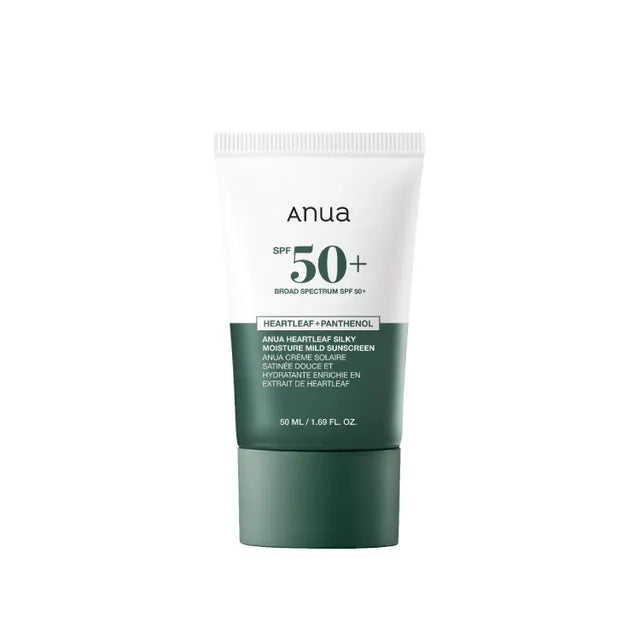 ANUA HEARTLEAF SILKY MOISTURE SUN CREAM SPF 50 / PA++++